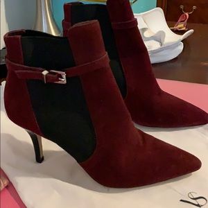 Michael Kors Suede 2 inch Heel Booties